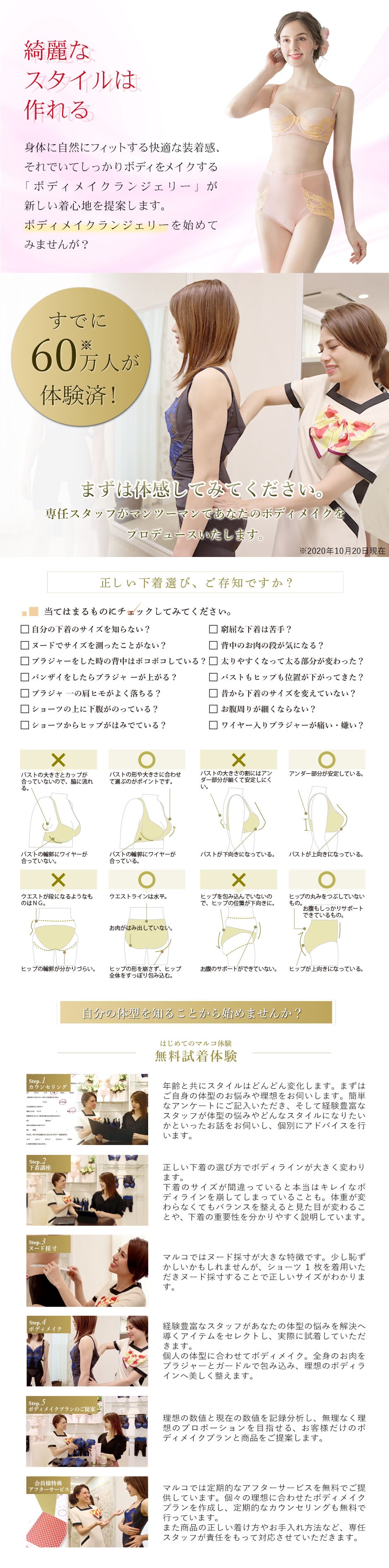 ボディメイクランジェリーマルコ 額割ドットコム 会員特典 優待サービス