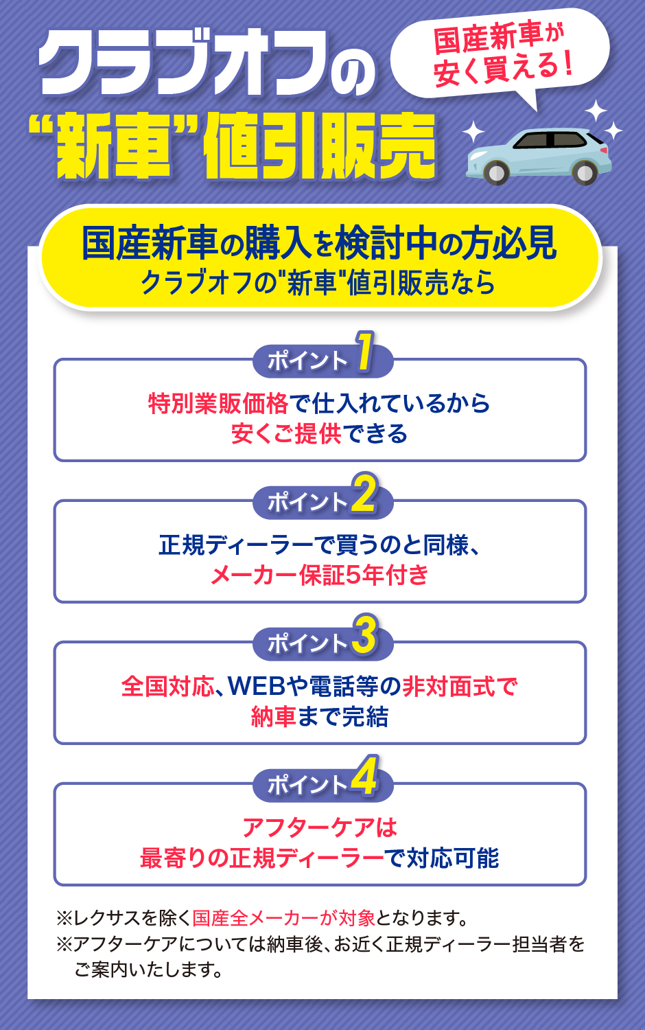 会員限定 新車 値引販売 額割ドットコム 会員特典 優待サービス